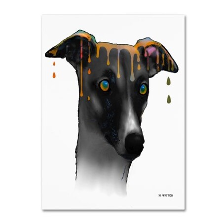 Trademark Fine Art Marlene Watson 'Greyhound' Canvas Art, 35x47 MW0034-C3547GG